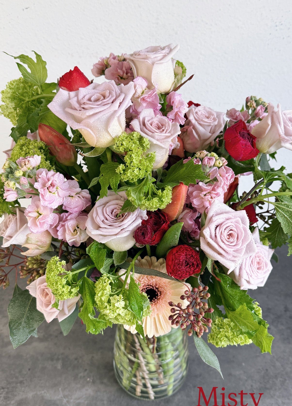 Seasonal Harmony - Glass Vase