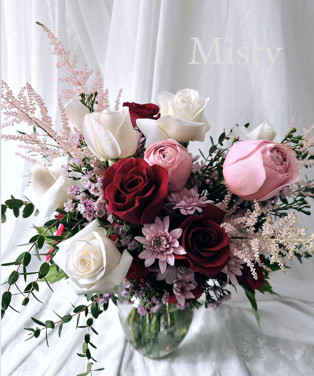 Seasonal Harmony - Glass Vase