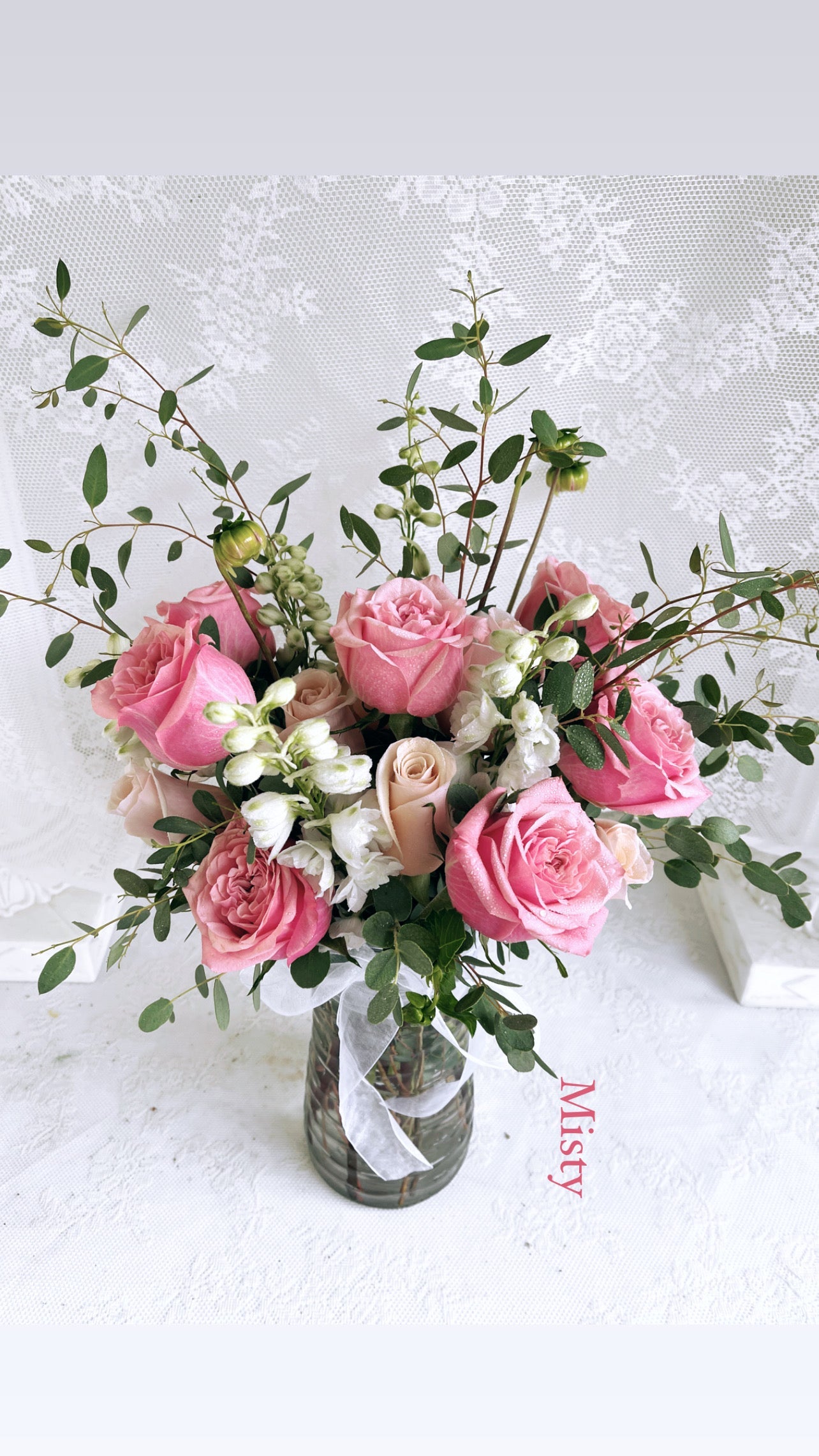 Seasonal Harmony - Glass Vase