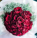 Luxury Valentine rose bouquet close-up