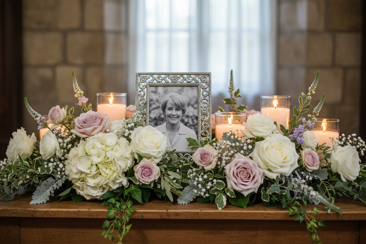 Memorial Table Flowers