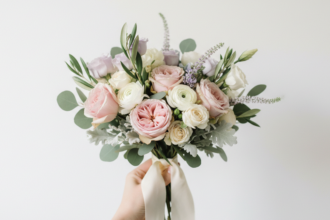 Pastel bridesmaid bouquet