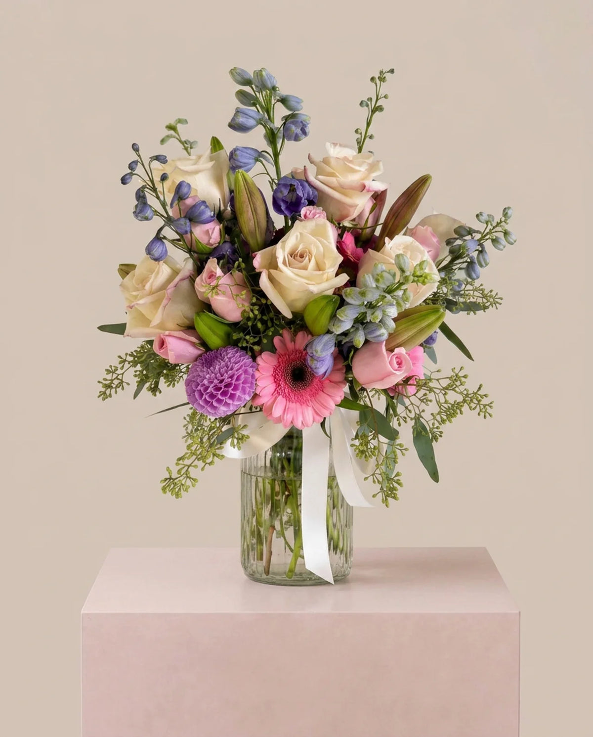 Seasonal Harmony - Glass Vase